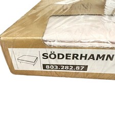 New IKEA SODERHAMN COVER SLIPCOVER for Footstool Ottoman SAMSTA LIGHT PINK