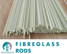 Fibreglass High Quality Roman Blind Rods 4mm- All sizes Packs of 5- FREE END CAP