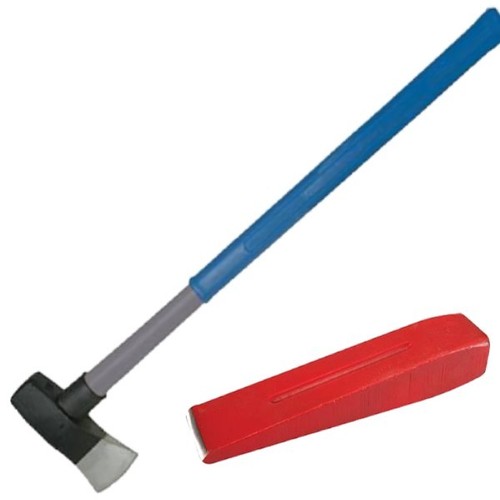 6lb log splitting - log, maul