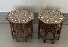 PAIR OF INDIAN INLAID FOLDING