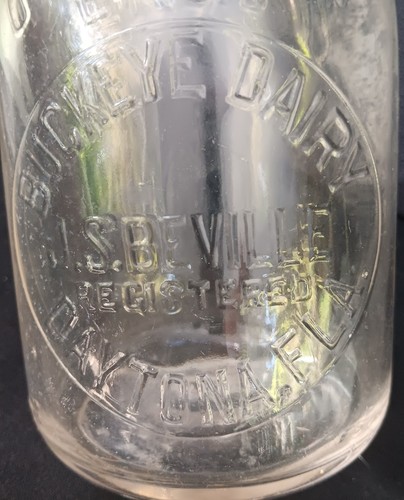 Vintage embossed milk - embossed,