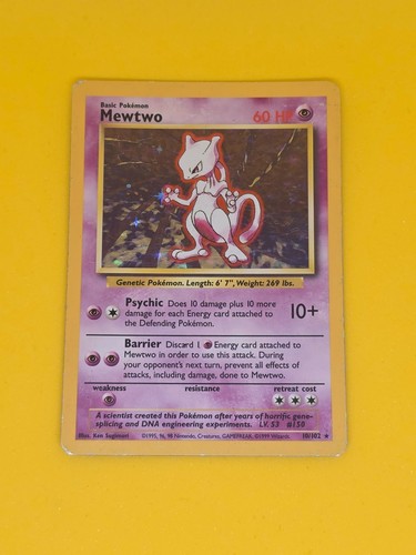 Pokémon tcg mewtwo base set - tcg,