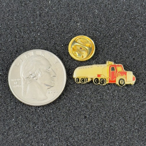 Vintage semi tanker - vintage, red