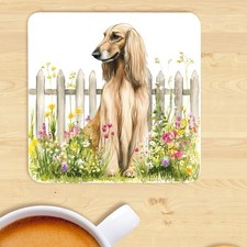 Afghan Hound Dog Coaster