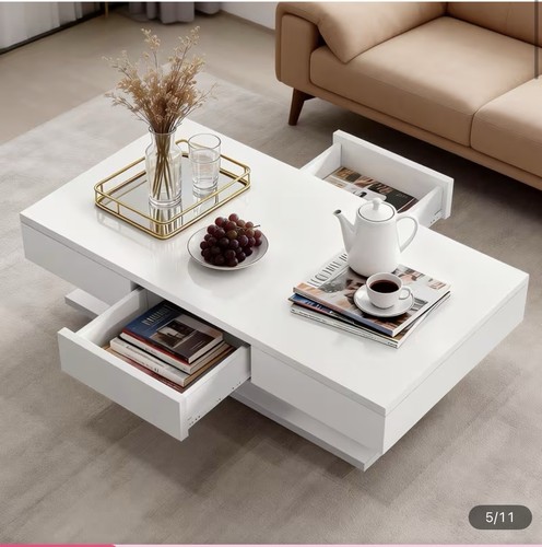 Coffee table with hidden - with,