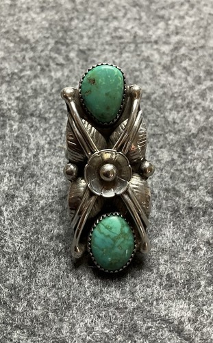 Turquoise native american ring - turquoise,