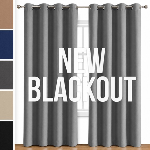 Blackout eyelet curtains - blackout,