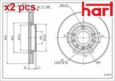 X2 PCS FRONT BRAKE DISC SET