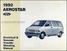 1992 Ford Aerostar Van Electrical and Vacuum Troubleshooting Manual 92 Original