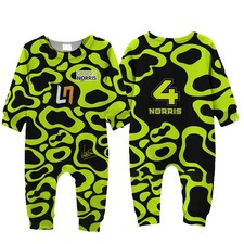 F1 Mclaren Lando Norris Baby Driver Romper Suit NEW Super Soft