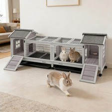 Large 10.4 ft² Rabbit Hutch