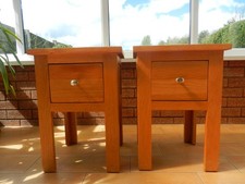 Pair of Oak Furniture Land Lamp Tables
