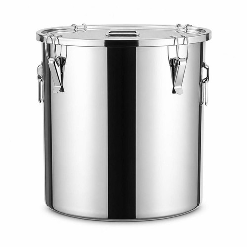 Stainless steel canister large - steel,