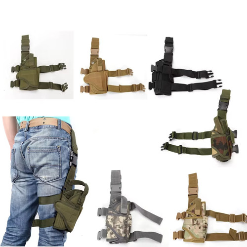 Airsoft thigh leg gun holster - leg,