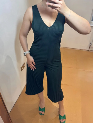 Zara ribbed green jumpsuit - zara,