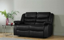 Recliner Sofa Leather 3+2+1 Bonded Reclining Sofa Suite Pc Sofas