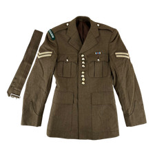 British Army Jacket No2 Dress Brown w Belt FAD Irish Guards Medium 170/88