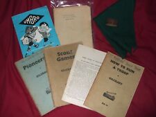 SCOUT / CUB ITEMS - MANUALS, SCARF + WOGGLE - ILLUSTRATED-GILCRAFT BADEN POWELL
