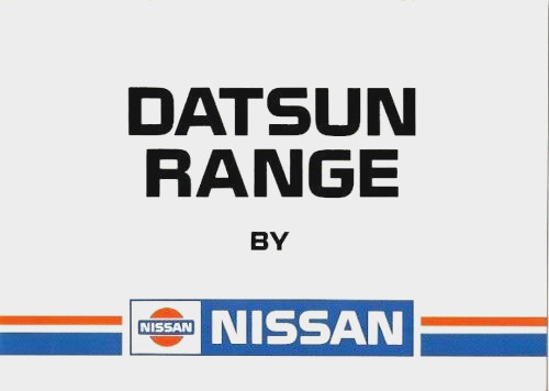 Nissan datsun range 1983 - nissan,