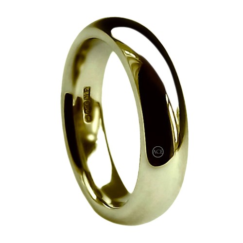 9ct yellow gold court wedding - yellow,