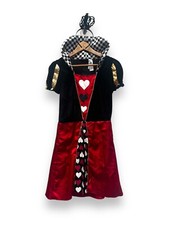 Black & Red Sexy Smiffys Queen of Hearts Size Small Ex Hire Fancy Dress Costume