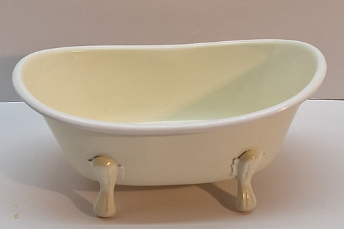 Vintage mini enamel clawfoot - vintage,