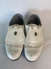 Vintage Stylo Women’s White Leather Brogue Golf Shoes UK 5.5 EU 39