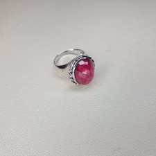 Ruby Chunky Ring Size T 1/2