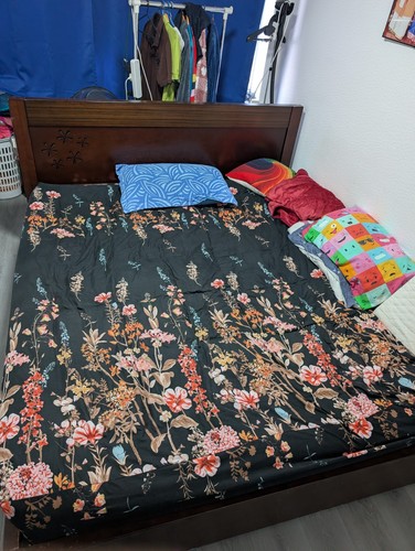 Bed frame and matress super - bed,