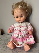 14" VINTAGE FAMOSA DOLL HARD BODY, BLONDE HAIR HAZEL EYES