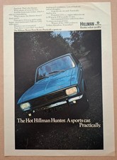 Hillman Hunter Original UK Press Advert  1970