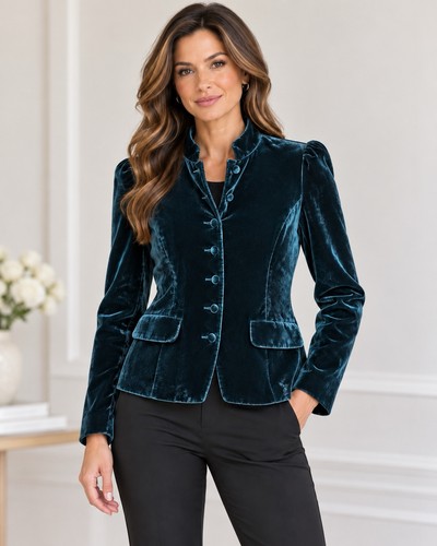 Dressbarn deep teal velvet - dressbarn,