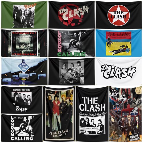 The clash rock band - the, flag