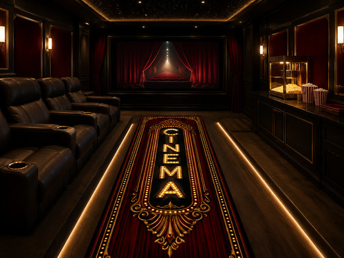 Cinema long rug - cinema, marquee