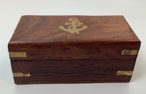 Vintage nautical wood brass - vintage,