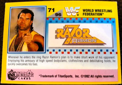 Wwf summer slam - 1992, cards