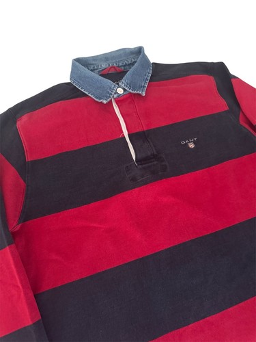 Gant mens striped rugby polo - striped,