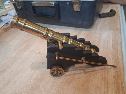 Brass decorative cannon - decorative, model