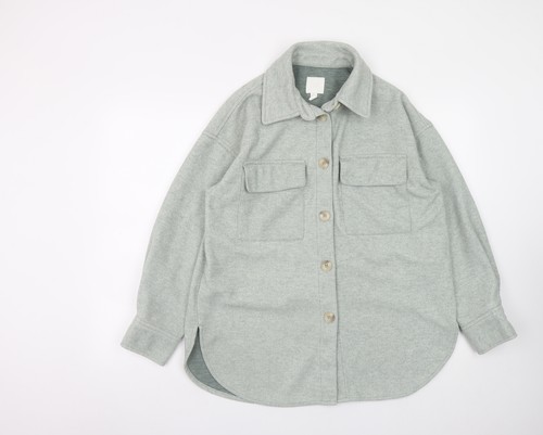 Women grey shacket - h&m,