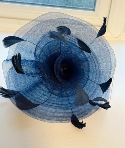 Blue fascinator new - blue,