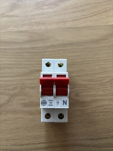 Wylex ws102 100a - main, switch