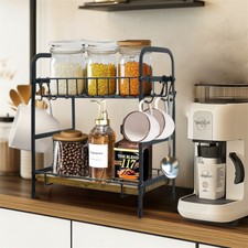 2 Tier Coffee Mug Rack Spice