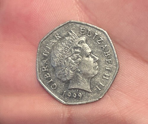 Gibraltar 50p dolphins 1999 - dolphins, aa