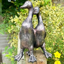 Black duck garden statue 19cm - garden,