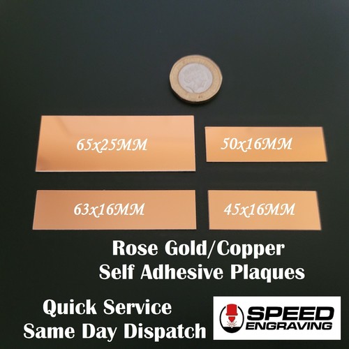 Rose gold engraved trophy - rose,
