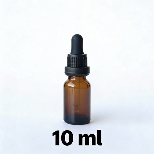 Amber glass dropper - dropper, bottle