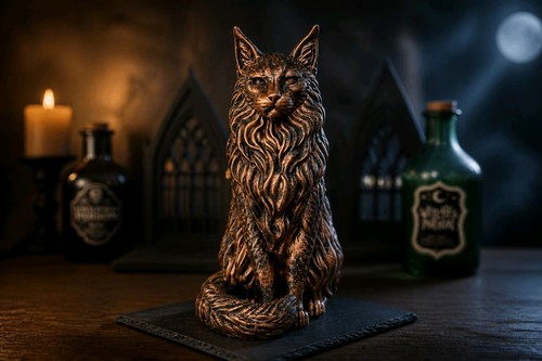 Maine coon cat figurine - coon,