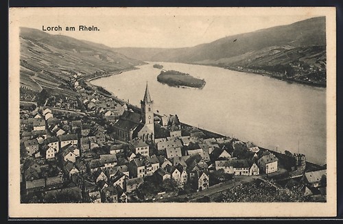Postcard lorch rhein - lorch,
