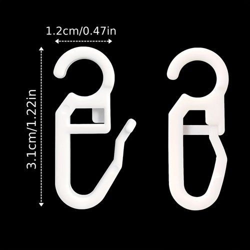 Pcs plastic curtain hooks - 60,