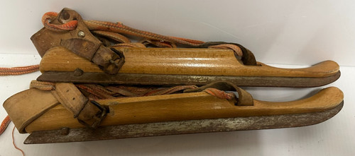 Vtg dutch friese schaats wood - dutch,